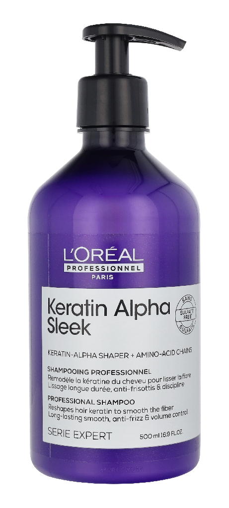 L'Oreal Serie Expert Keratin Alpha Sleek Shampoo 500 ml