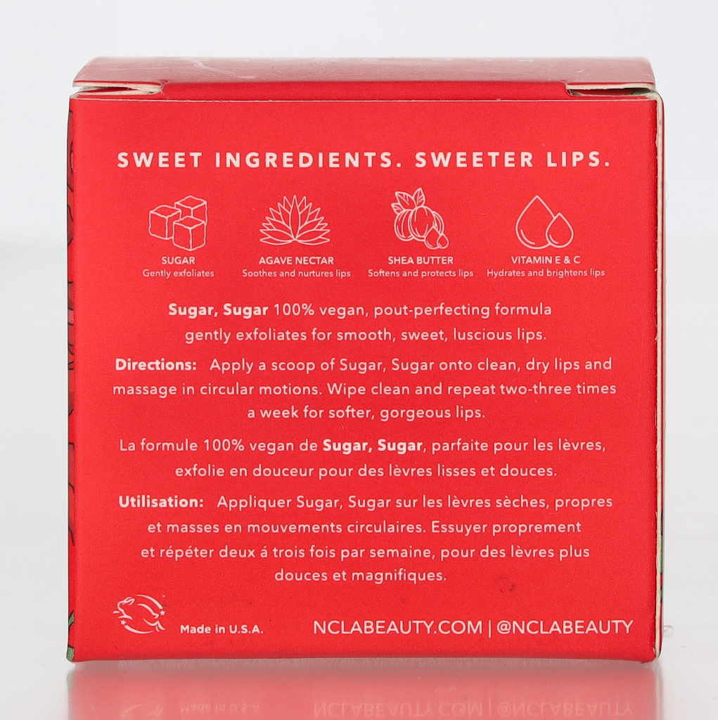 NCLA Beauty Sugar, Sugar All Natural Lip Scrub 15 ml