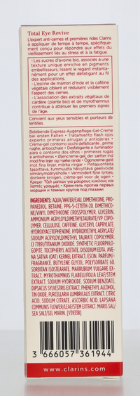 Clarins Total Eye Revive Eye Cream-Gel 15 ml