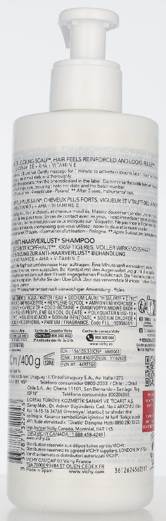 Vichy Energising Shampoo Targets Hairloss