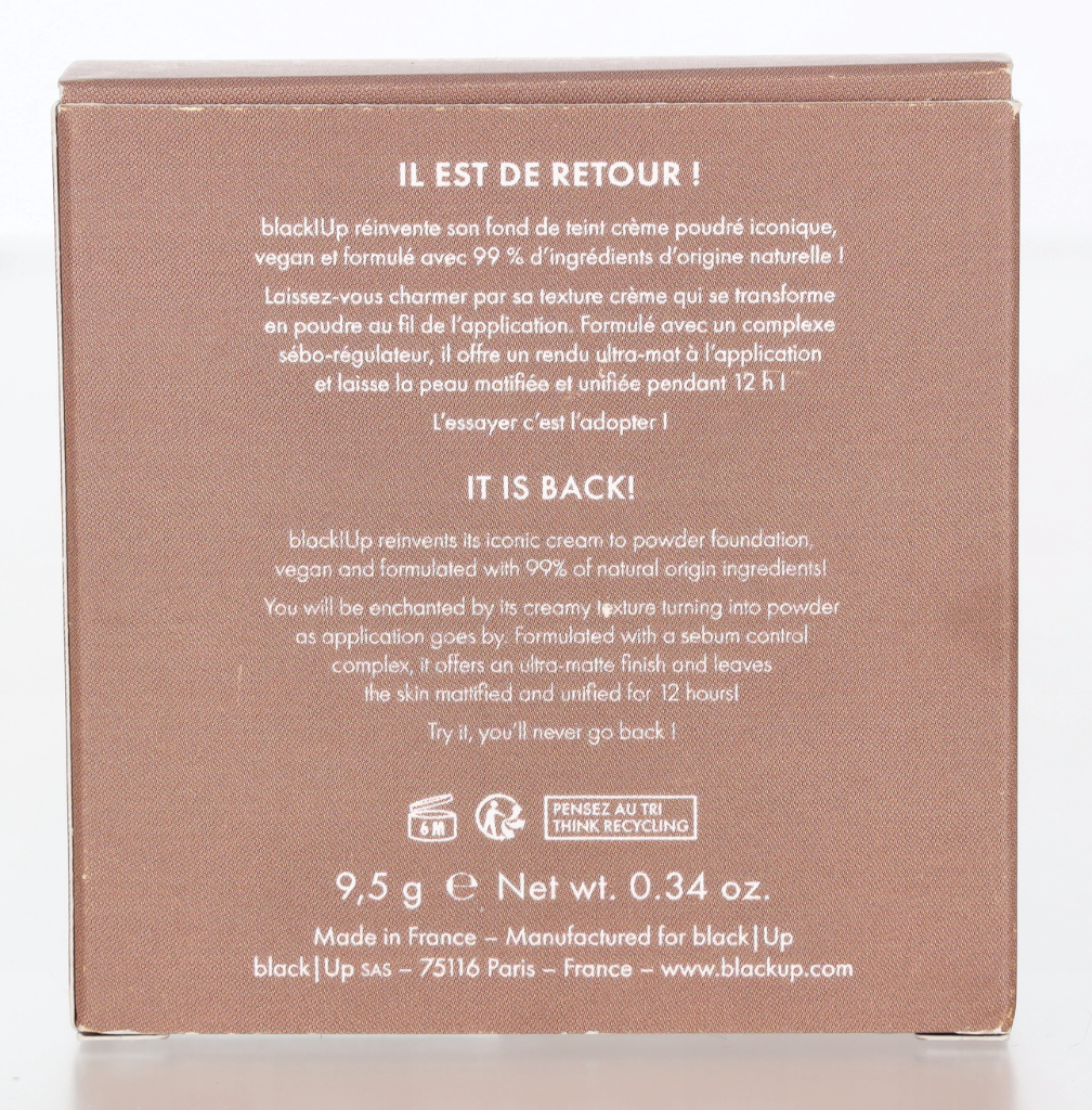 Black Up Full Cover Cream Powder Foundation