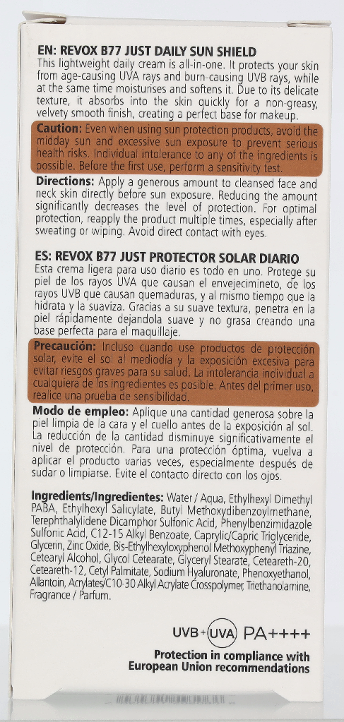 Revox B77 Just Daily Sun Shield 30 ml