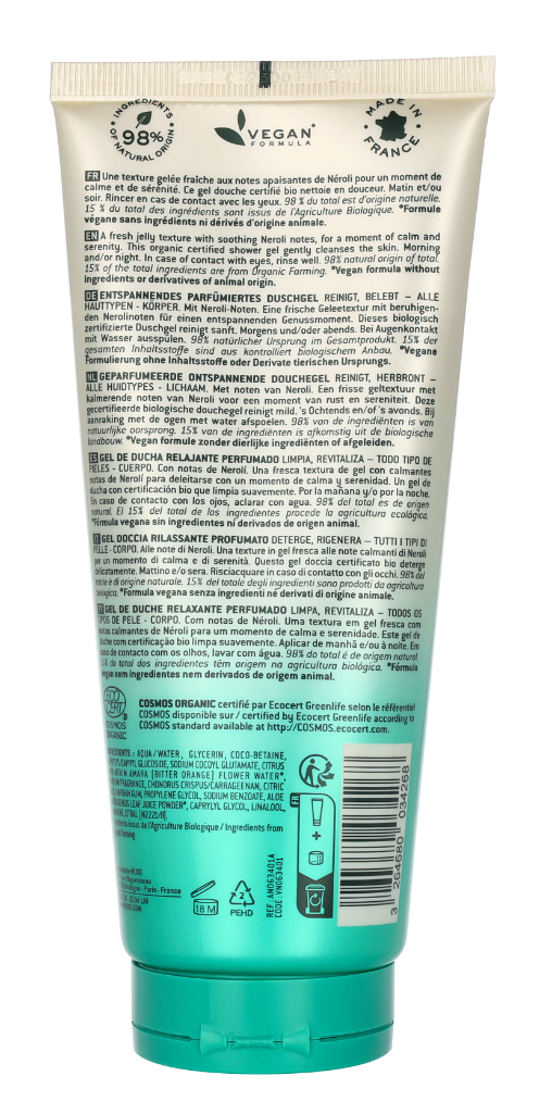 Nuxe Prodigieux Neroli Relaxing Scented Shower Gel 200 ml