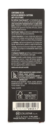 Collistar Uomo Attivi Puri Eye Contour 15 ml