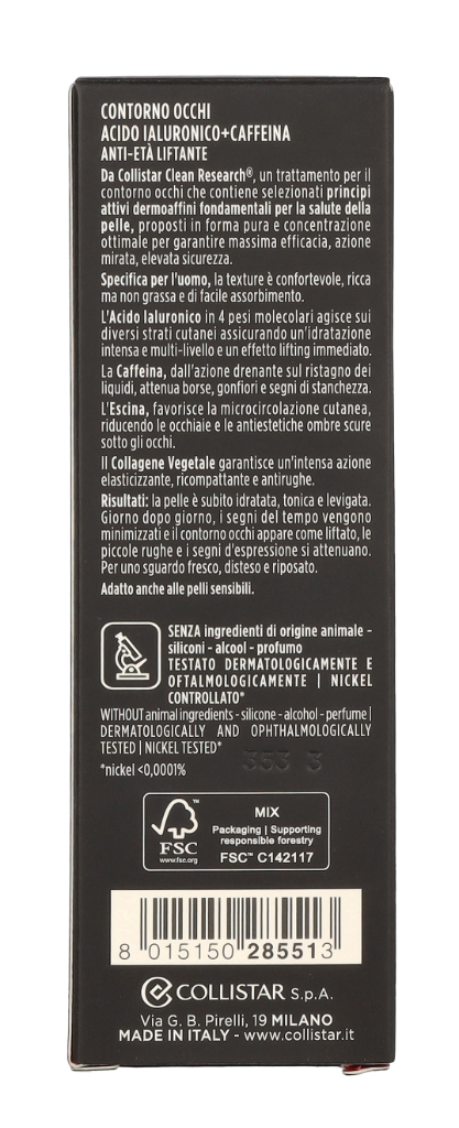 Collistar Uomo Attivi Puri Eye Contour 15 ml