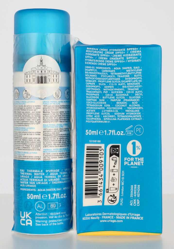 Uriage Eau Thermale Bariesun Duo Set SPF50+ 100 ml