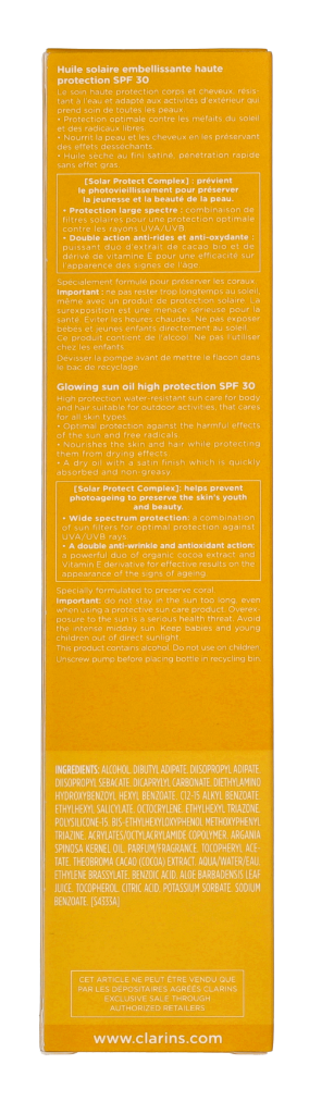 Clarins Beautifying Sun Oil SPF30 150 ml