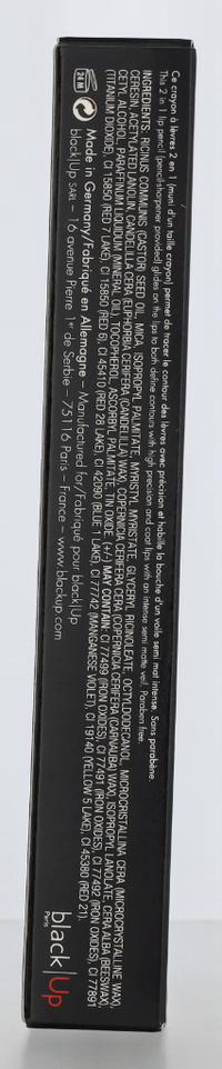Black Up Mat 2 In 1 Lip Pencil