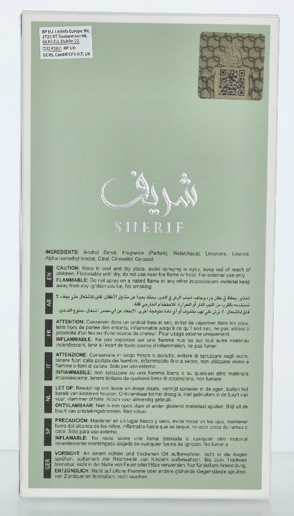 Lattafa Sherif Edp Spray 100 ml