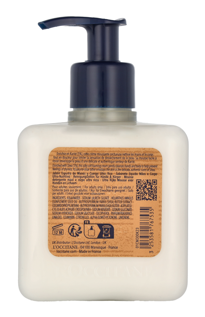 L'Occitane Shea Ultra Rich Hand & Body Wash 300 ml