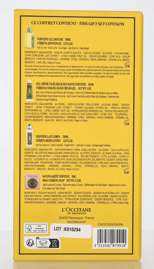 L'Occitane Verbena Giftset 220 ml