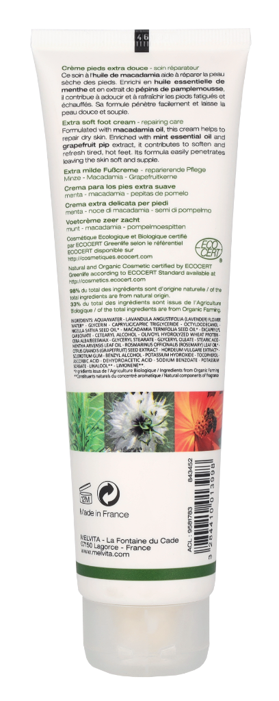 Melvita Extra-Soft Foot Cream 150 ml