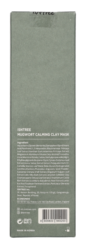 Isntree Mugwort Calming Clay Mask 100 ml