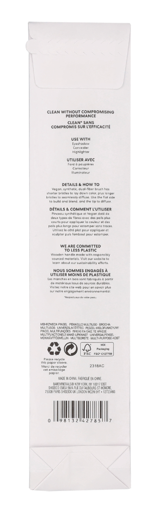 BareMinerals Shade & Diffuse Eye Brush 1 stuk