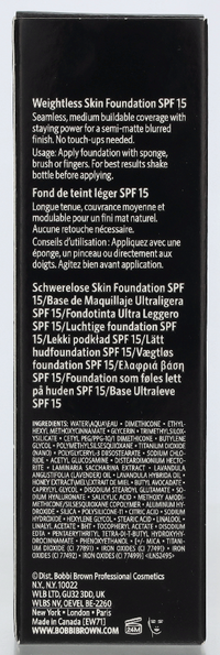 Bobbi Brown Weigthless Skin Foundation SPF15 30 ml