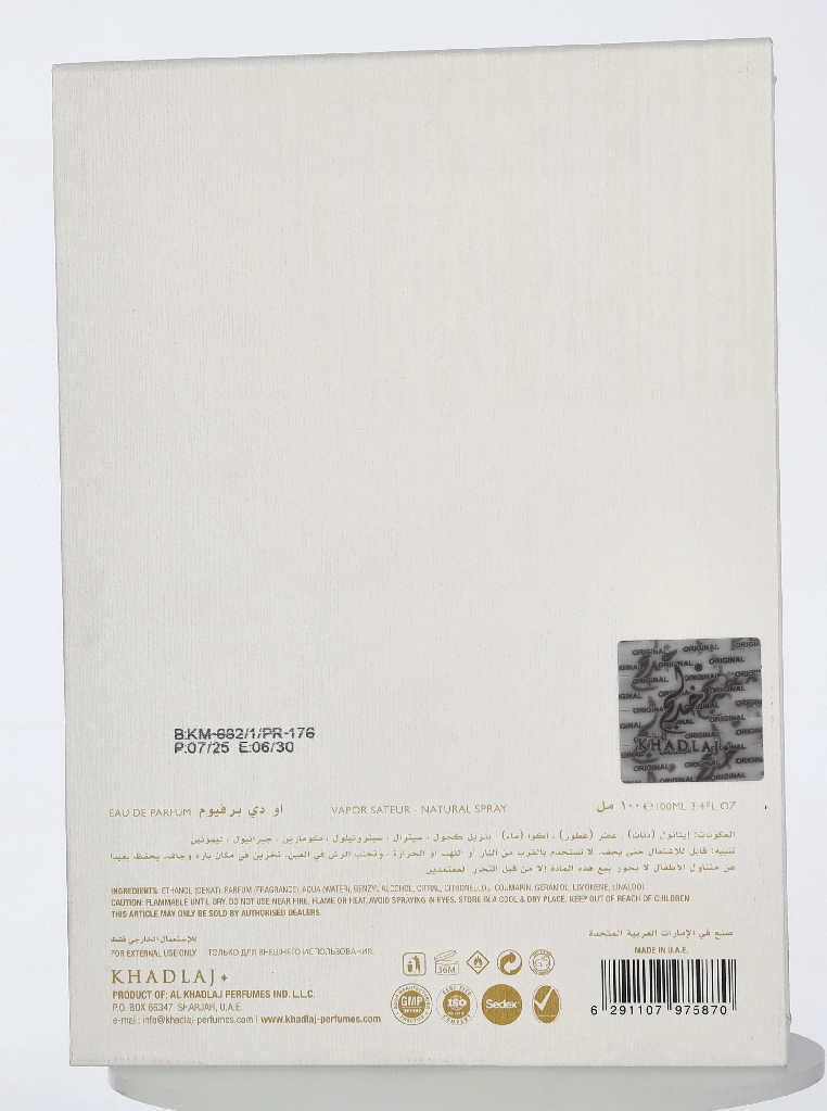 Khadlaj Karus Oud Secret Musk Edp Spray 100 ml