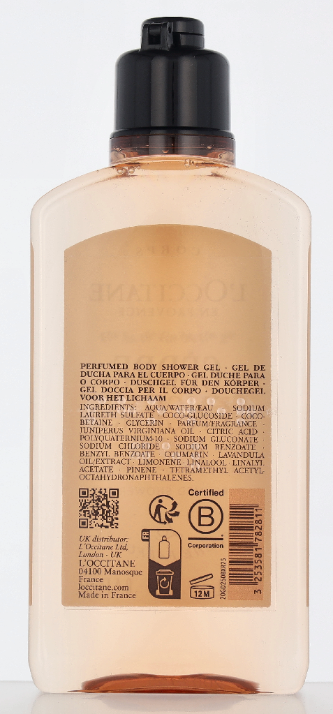 L'Occitane Cedre Encens Perfumed Shower Gel 250 ml