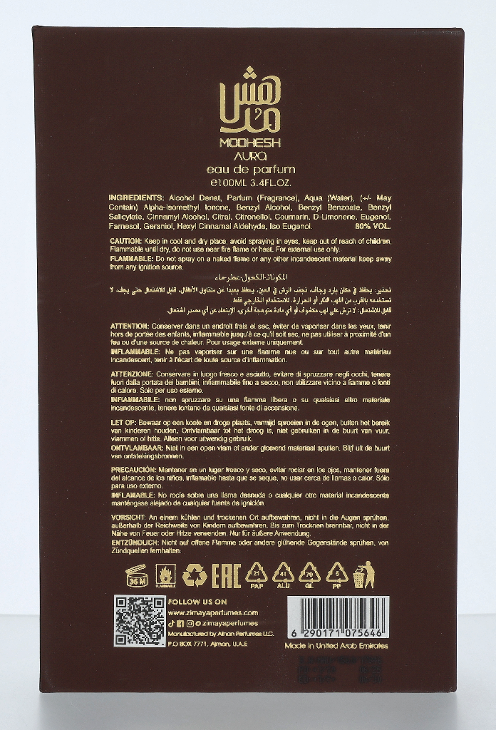 Zimaya Modhesh Aura Edp Spray 100 ml