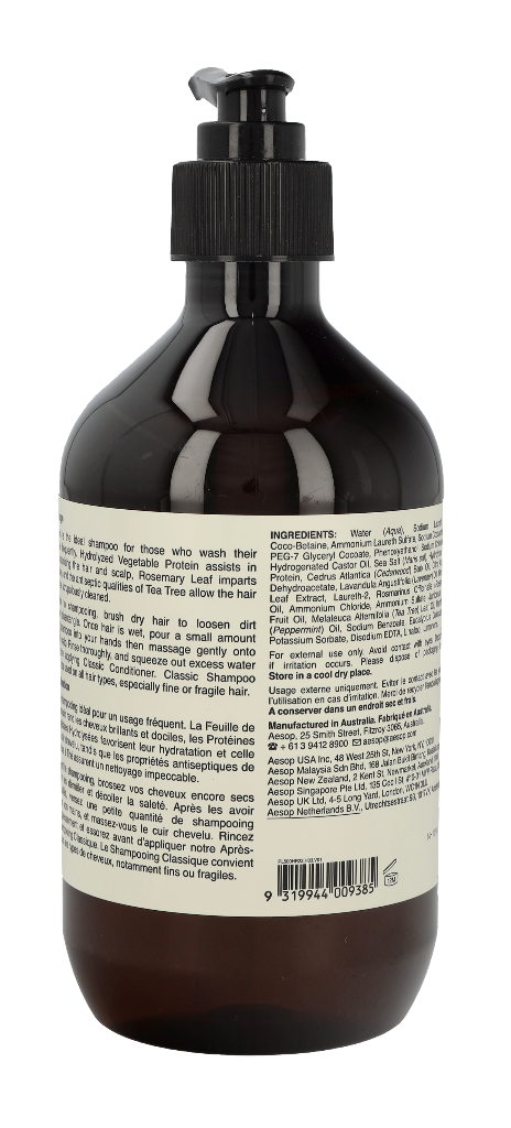 Aesop Classic Shampoo 500 ml