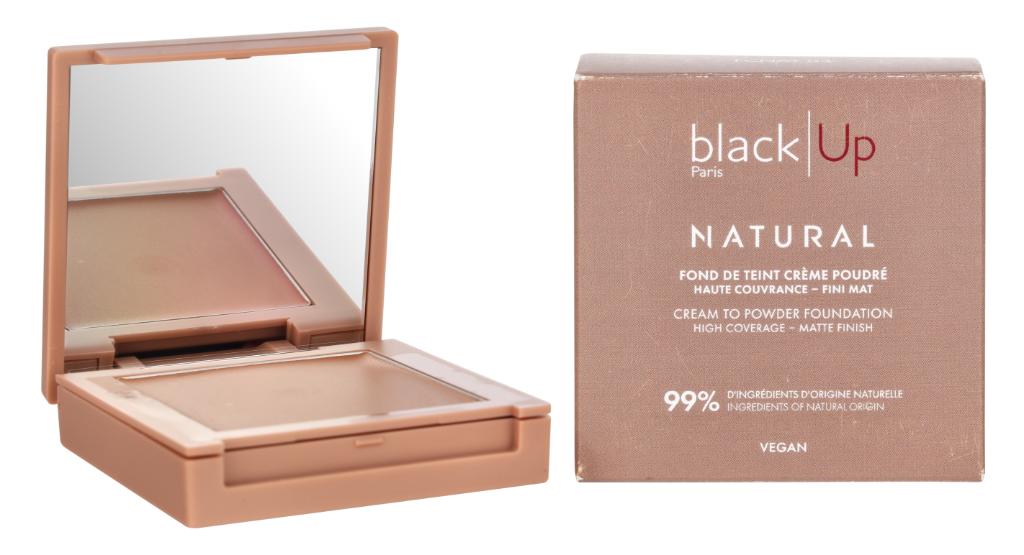 Black Up Full Cover Cream Powder Foundation
