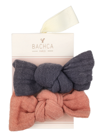 Bachca Paris Gauze Bow Hair Clip Set 2 stuk