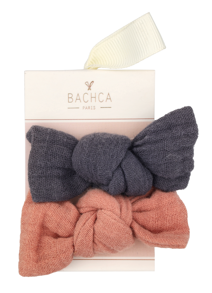 Bachca Paris Gauze Bow Hair Clip Set 2 stuk