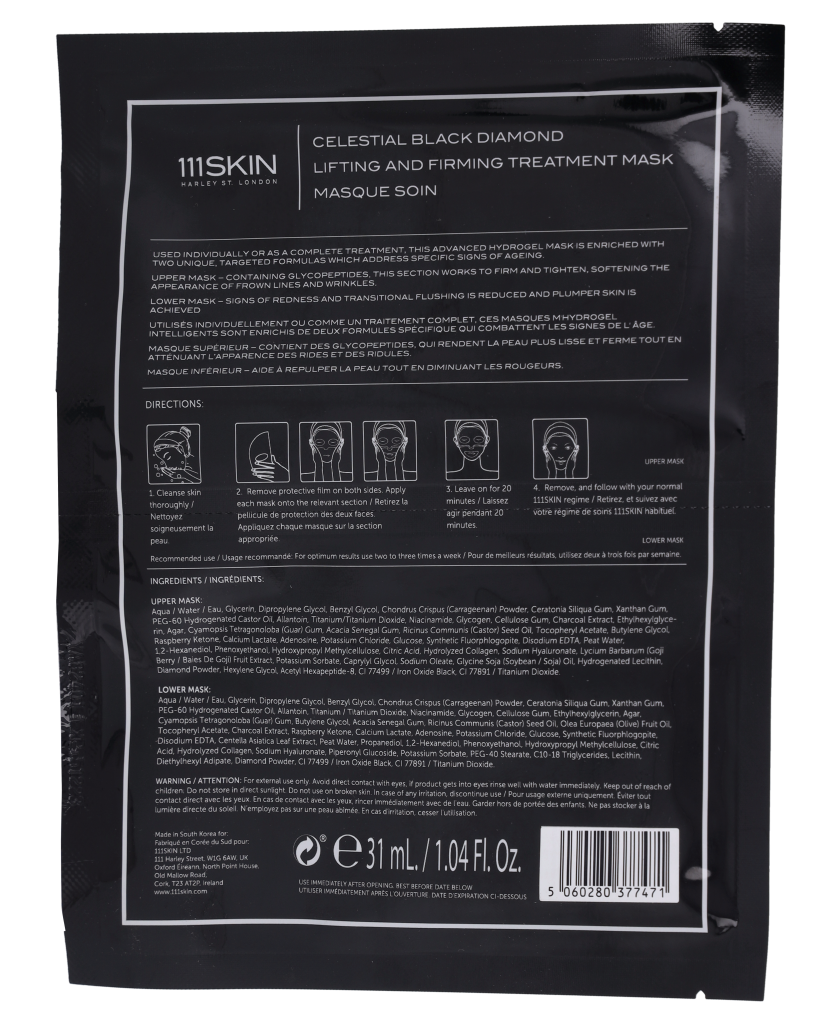 111Skin Celestial Black Diamond L.&F. Treatment Mask - Face 31ml