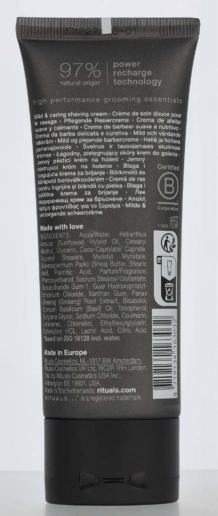 Rituals Homme Shave Cream 70 ml