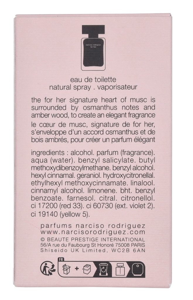Narciso Rodriguez For Her Eau de toilette Spray