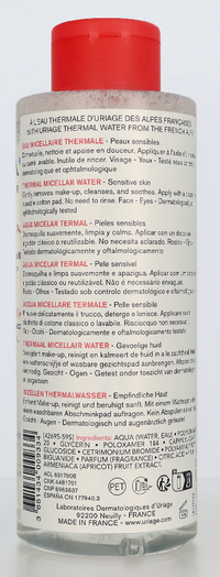 Uriage Thermal Micellar Water - Sensitive Skin