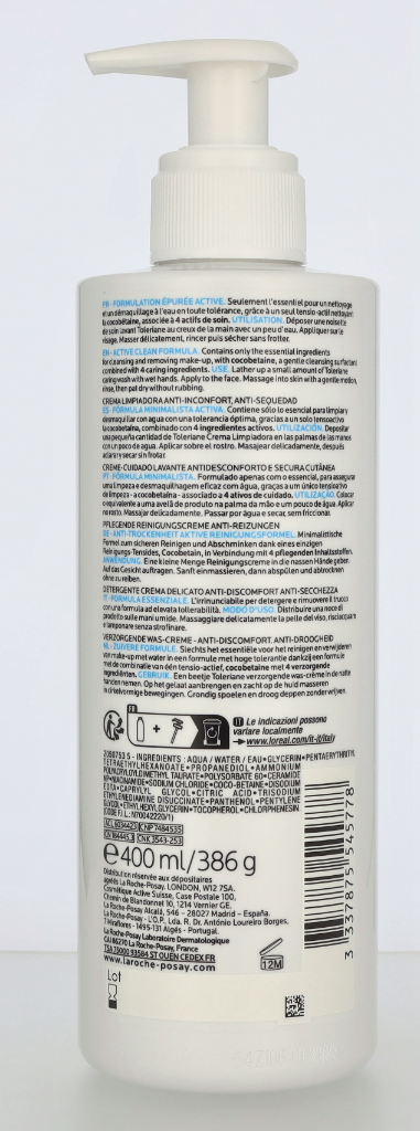 LRP Toleriane Hydrating Gentle Cleanser 400 ml