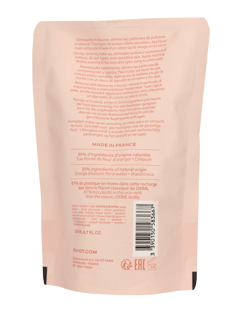 Payot Nue Eau Micellaire Demaquillante - Refill 200 ml