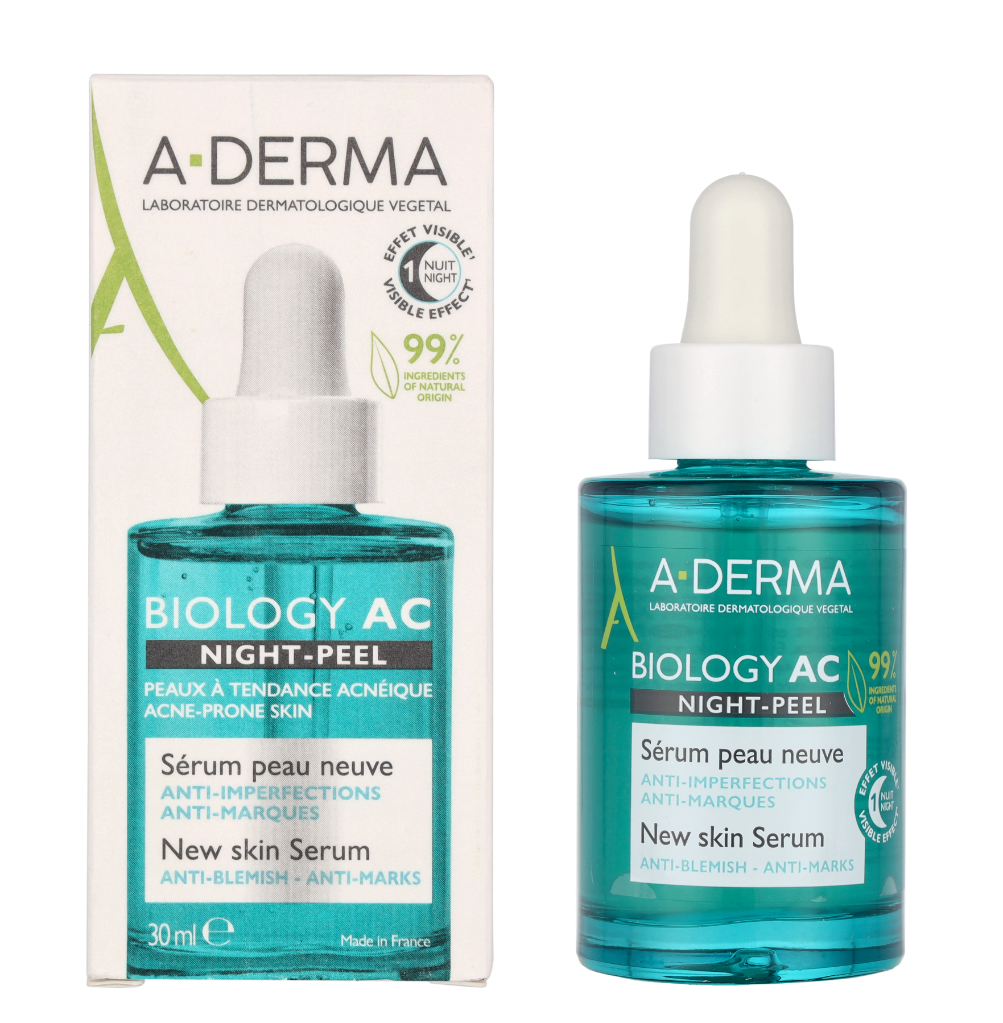 A-Derma Biology AC Night-Peel Serum 30 ml