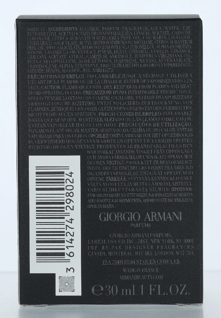 Armani Code Homme Parfum Edp Spray Refillable 30 ml