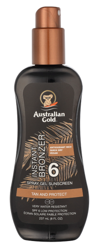 Australian Gold Spray Gel Instant Bronzer SPF6 237 ml