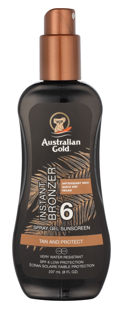 Australian Gold Spray Gel Instant Bronzer SPF6 237 ml