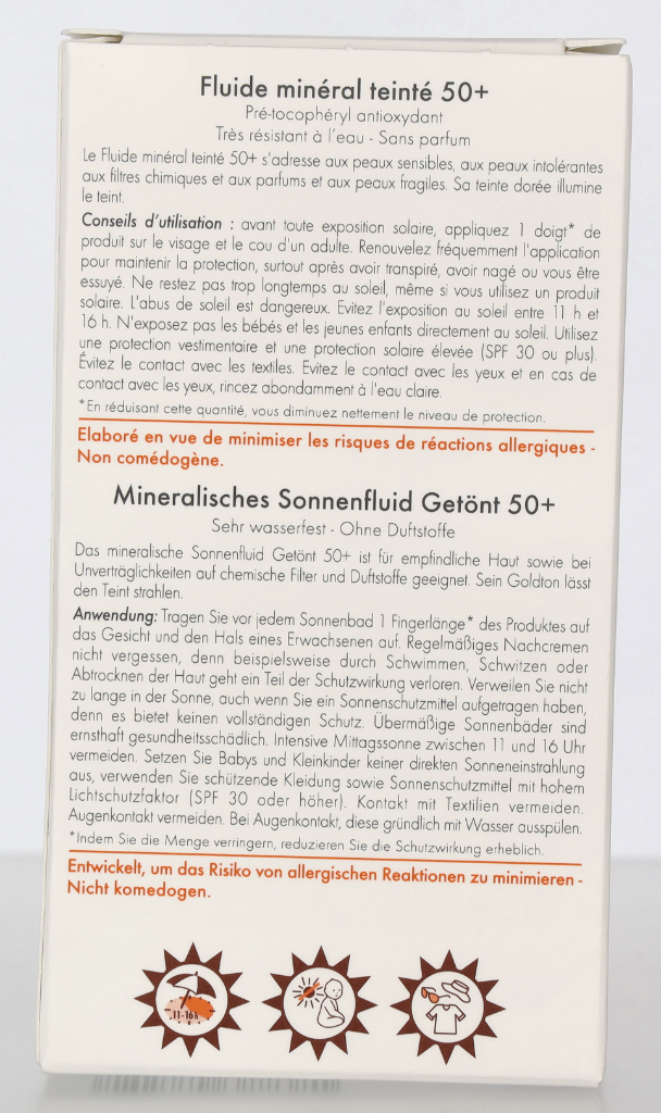 Avene Mineral Tinted Fluid SPF50+ 40 ml