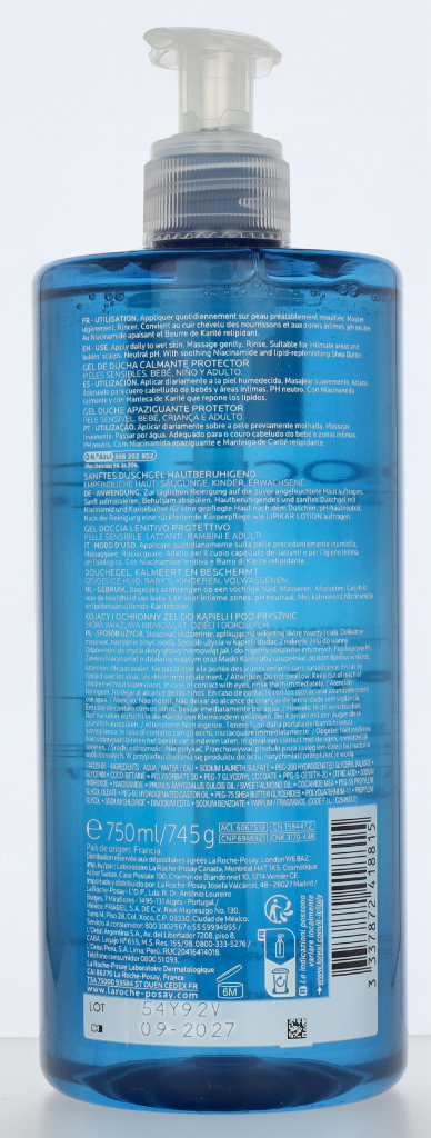 LRP Lipikar Soothing Protective Shower Gel