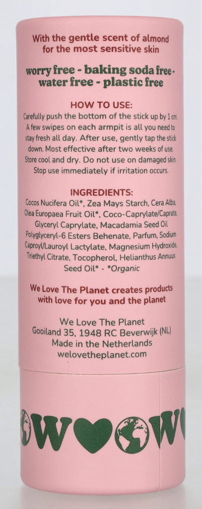 We Love The Planet Sensitive Deodorant Stick 40 g