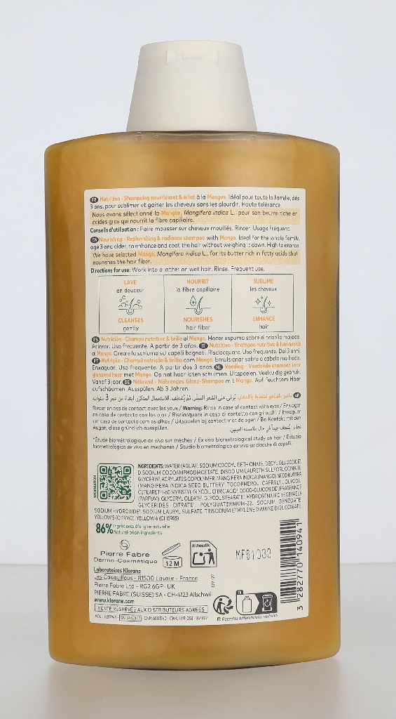 Klorane Nourishing Shampoo With Mango Butter