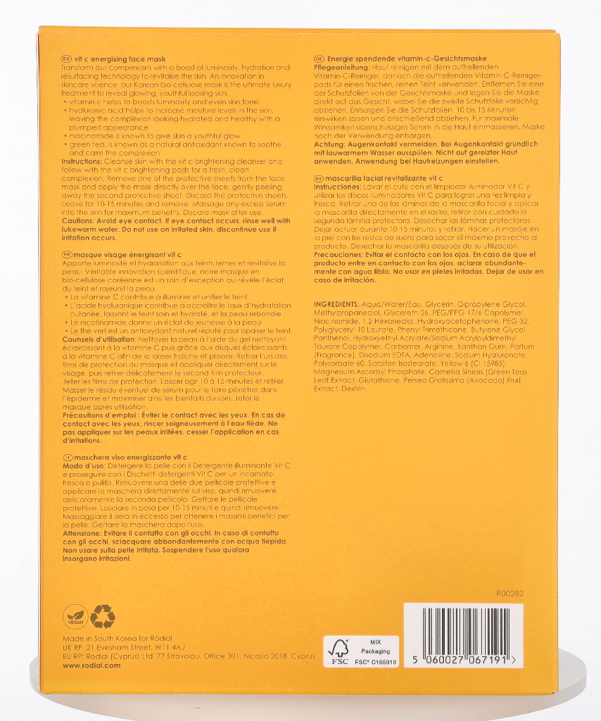 Rodial Vit C Energizing Face Mask 80ml