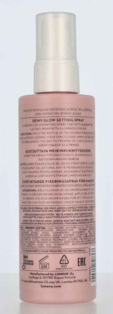 Lumene Invisible Illumination Dewy Glow Setting Spray 100 ml