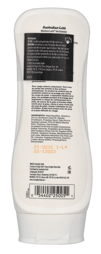 Australian Gold Moisture Lock Tan Extender Cream 237 ml