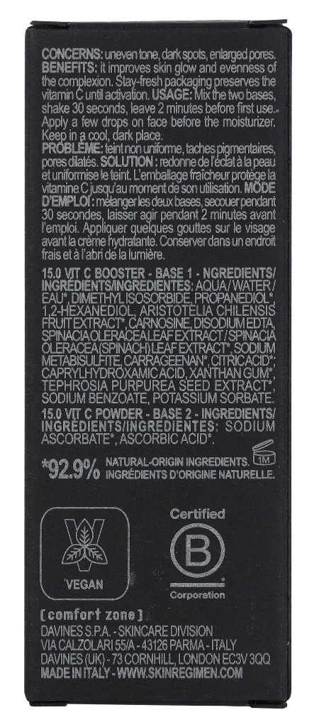 Comfort Zone Skin Regimen 15.0 Vitamin C Booster Set 25.2 ml