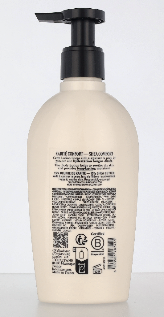 L'Occitane Karite Confort Intense Moisture Body Lotion 240 ml