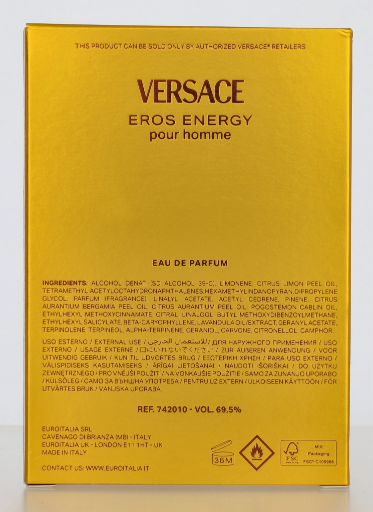 Versace Eros Energy Edp Spray 200 ml