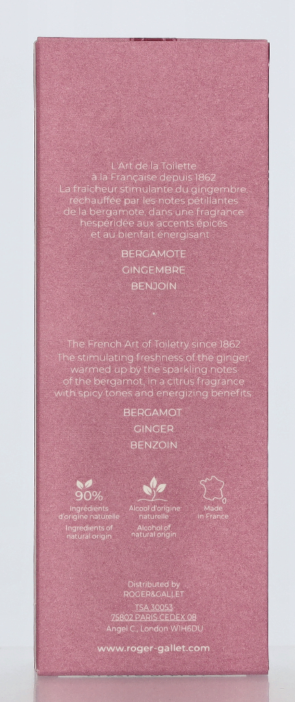 Roger & Gallet Gingembre Wellbeing Fragrant Water 100 ml