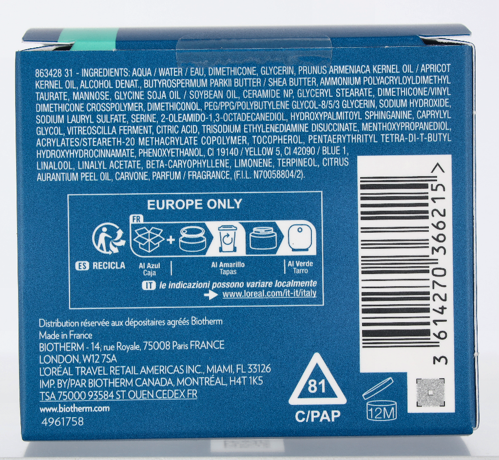 Biotherm Aquasource Cream 50ml
