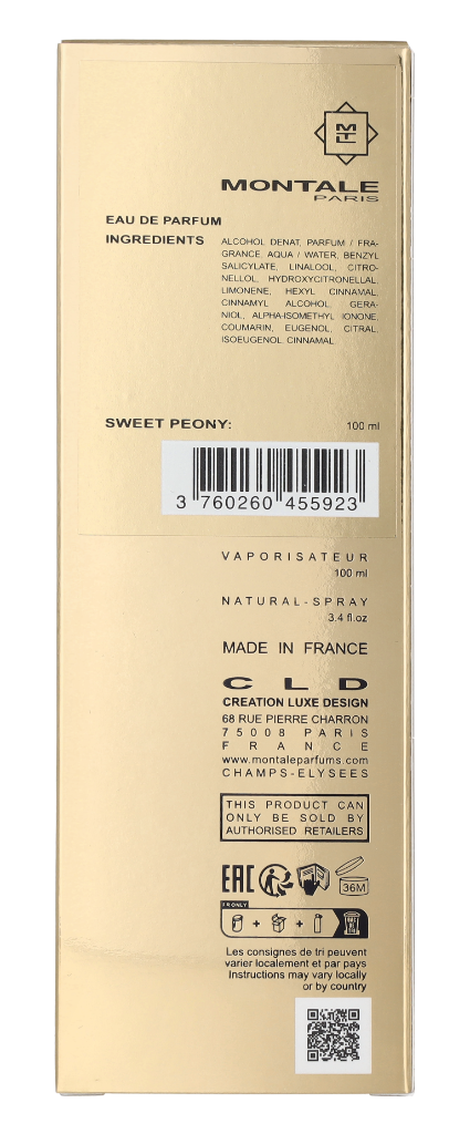 Montale Sweet Peony Edp Spray 100 ml
