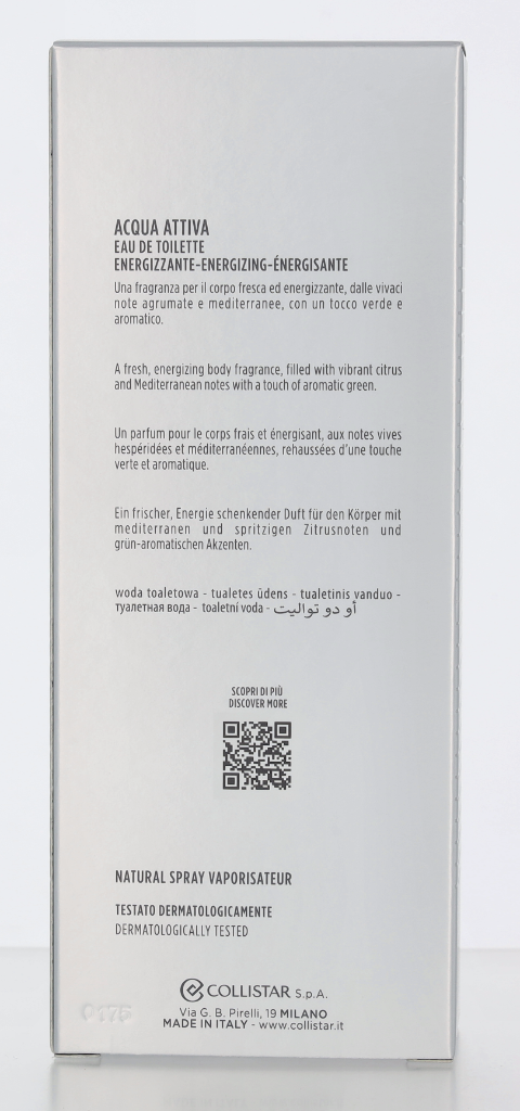 Collistar Uomo Acqua Attiva Edt Spray 100 ml